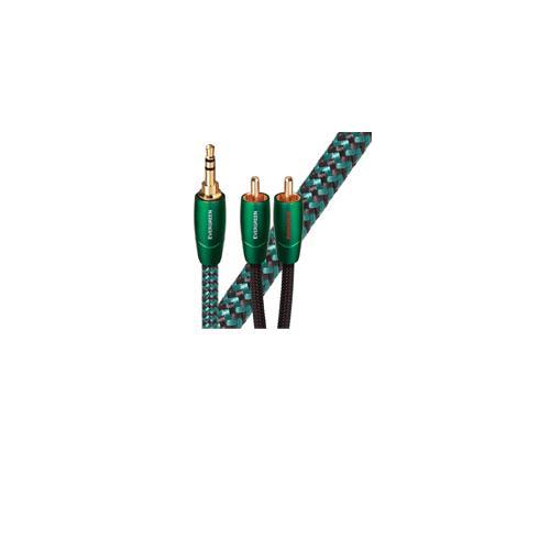 AUDIOQUEST EVERG01MR Evergreen 1M 3.5mm to 2 RCA Cable Hire