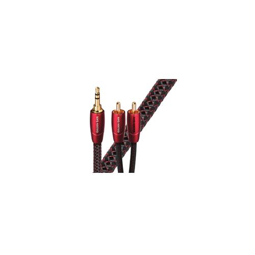 AUDIOQUEST GOLDG16MR Golden Gate 16M 3.5mm to 2 RCA Cable Hire