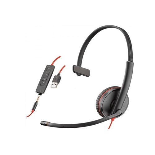 Poly Blackwire 3215 209746201 USB Wired Monaural Headset Hire