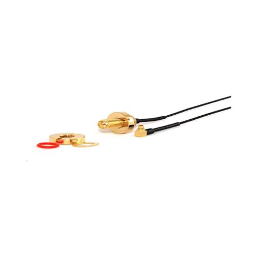 RF Elements RP SMA Female Bulkhead to MMCX Male RA Pigtail Rent 